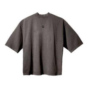 YZY Engineered by Balenciaga Logo Sleeve T-Shirt Grey