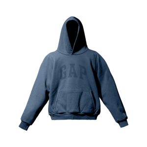 Yeezy x Gap Engineered by Balenciaga Dove Shrunken Hoodie Dark Blue